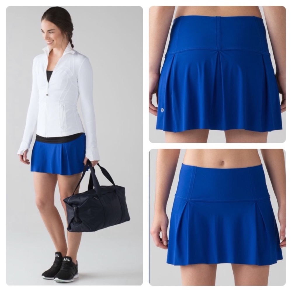 Lululemon Lost in Pace Skirt Skort - Jet Stream Blue - 6 TALL